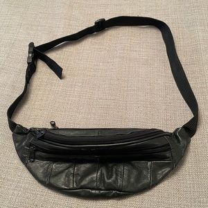 Leather Look Waist Bag Fanny Pack